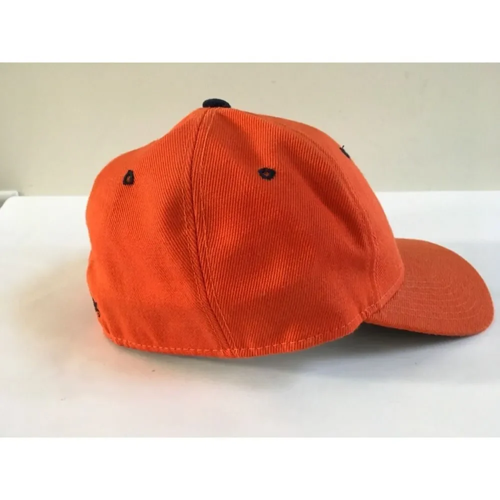 Vtg Zephyr Graf-X Clemson Tigers Orange Wool Blend Fitted DH Hat Cap Size 7 3/8